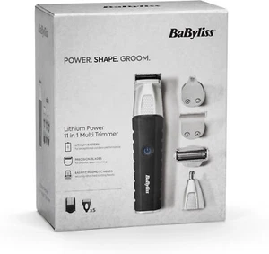 Babyliss 11 in 1 Multi-Trimmer, Kit Toelettatura Senza Fili con Barba,Corpo,Orecchio eNaso - Foto 1 di 15