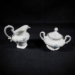 Johann Haviland Bavaria Germany Blaue Girlande - Sahne & Zucker Set - Bild 1 von 2