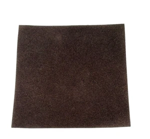 LOT OF 4:  NEW~ 7-1/2" SQUARE BROWN FELT PAD FOR LAMP BASE W/ ADHESIVE BACK - Picture 1 of 3