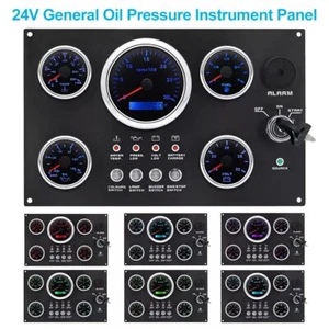 24V 5 Messgeräte-Set mit Instrumententafel 0-3000RPM für Auto Marine Boot Yacht - Bild 1 von 9
