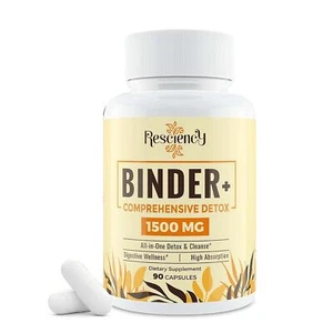 Resciency Detox Binder - Aktivkohle, probiotisch, Mariendistel, Löwenzahn - Bild 1 von 8