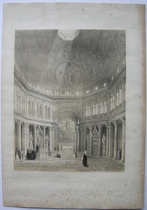 Domenico Quaglio (1786-1837) Florenz Dom Baptisterium Orig Farblithografie 1830 - Picture 1 of 6