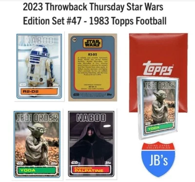 2023 Topps Star Wars Throwback Thursday Set #47 R2-D2 Yoda Palpatine PR=937 - Image 1 of 4