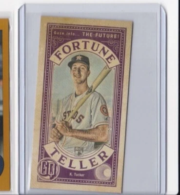 KYLE TUCKER 2019 TOPPS GYPSY QUEEN FORTUNE COOKIE INSERT MINI PARALLEL ROOKIE - Image 1 of 4