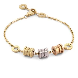 Bvlgari B Zero 1 Chain Bracelet in 18k Yellow Gold with 3 Charms - Box & Papers - Picture 1 of 5