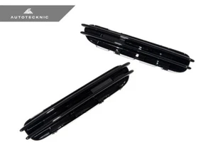 AUTOTECKNIC GLAZING GLOSS BLACK REPLACEMENT FENDER GRILLE GILLS - BMW E60 E61 M5 - Bild 1 von 2