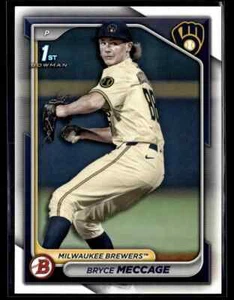Bozza Bowman 2024 #BD-94 Bryce Meccage 1° carta RC lotto di 5 - Foto 1 di 2