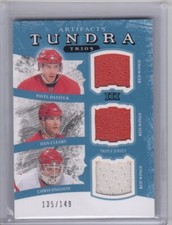 2011-12 Artifacts Tundra Trios Jerseys Blue Datsyuk/Cleary/Osgood /149 *S6126