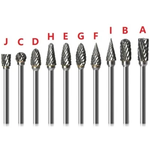 1pc Burrs 3x6mm Tungsten Rotary Drill Die Grinder Carving Bit 1/8" Shank - Picture 1 of 92