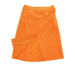 Ladies Cotton Pencil Button Lindy Hop Skirt, Beach Cover Up Wrap, Sz M - Picture 1 of 5