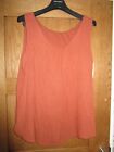 ONE SIZE 12/14/16/18 RUST  LAGEN /ITALIAN  LOOK 2 LAYER TOP   NEW TAGS  8
