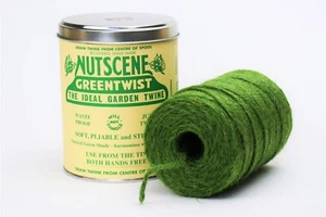 Authentische Nutscene Dose O' Twine Jute Schnur Spender 150m: verschiedene Farben - Bild 1 von 8