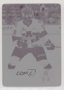 2018-19 Upper Deck CHL Printing Plate Magenta 1/1 Joel Teasdale #112 3ax