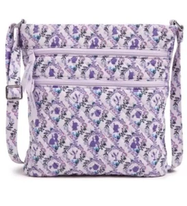 Vera Bradley Disney Beauty & The Beast Triple Zip Hipster  Crossbody Bag NWT - Picture 1 of 8