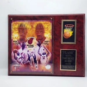  NBA Dwayne Wade/ Shaquille O'Neal Miami Heat PLAQUE  2005  15 X 12 - Picture 1 of 5
