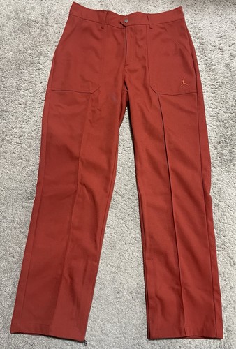 Air Jordan Nike Pantalone Tessuto Donna Rosso Medio FN5446 615 Nuovo con etichette $110