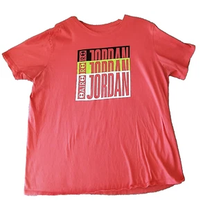 Nike Air Jordan Shirt Herren XL Kurzarm Retro Sneaker Grafik Tee Pink 0287 - Bild 1 von 5
