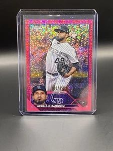 2023 Topps Chrome German Marquez Magenta Speckle /350 Rockies - Picture 1 of 2