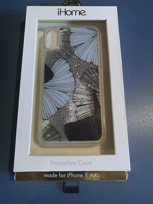 Funda de teléfono iPhone X / Xs funda de diseño carcasa azul brillo diseñada en Nueva York única Foto 1 de 4