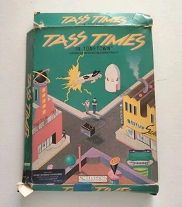 Tass Times in Tonetown Atari ST Activision 1986 3,5" Disks Box Handbuch Zeitung - Bild 1 von 16
