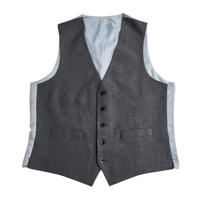 Moss 1851 Waistcoat Grey 2 Pocket Smart Formal Men's L 42" - Image 1 of 4