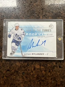2016-17 SP Authentic William Nylander Sign of the Times RC Auto /99 Rookie Card - Picture 1 of 2