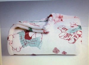 NEW Winnie the Pooh Big One Holiday Christmas Throw Blanket 60”x72” - Picture 1 of 6