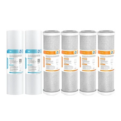 3-Stage Reverse Osmosis Sediment CTO Carbon Block Water Filter Replacement Set - Image 1 of 4