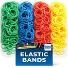 800pk Strong Elastic Rubber Bands Assorted Colours Sizes Home, School and Office