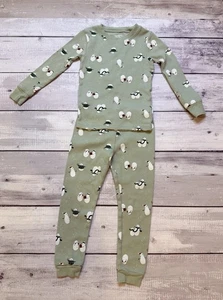 Carters Waffelstrick Weihnachten Pyjama Unisex Größe 4T - Bild 1 von 12