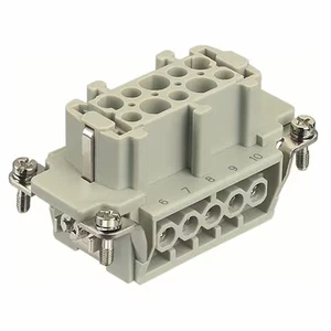 Inserto conector rectangular Harting 09330102701, 16 A - Imagen 1 de 2