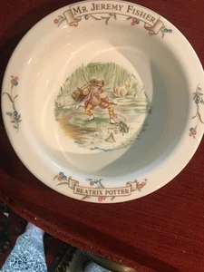 Royal Albert Sr. Jeremy Fisher” Beatrix Potter Cuenco de porcelana de hueso fino - Imagen 1 de 3