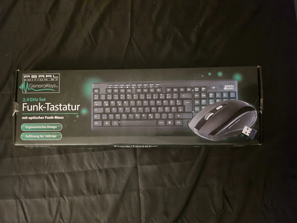 GeneralKeys Funktastatur mit Maus 2 4 GHz Im Originalkarton