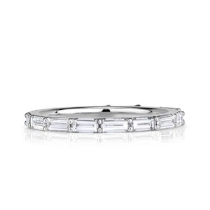 1.25ct Baguette Cut Diamond Eternity Band in Platinum - Picture 1 of 4
