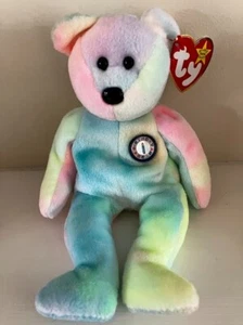 TY BEANIE BABY B.B THE BIRTHDAY BEAR BRAND NEW WITH TAGS - Picture 1 of 1