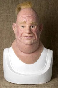 "Punk Willie"" Maschera in silicone alta qualità, unica attiva realistica Halloween" - Foto 1 di 6