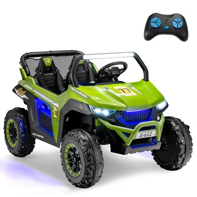 2-Seater Kids Ride on UTV 12V Battery Powered Electric Car w/ Remote Control - Image 1 of 2