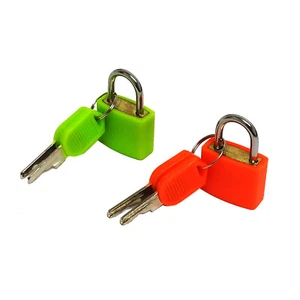 Sure Reise Gepäckkoffer Tasche sicher farbig Vorhängeschloss Schlösser + 2 Schlüssel, Doppelset - Bild 1 von 1