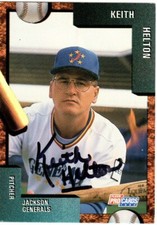 Keith Helton Autograph 1992 Fleer ProCards Minor League Auto Card ASTROS