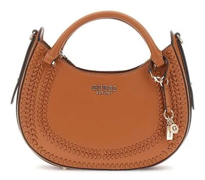 GUESS Tatum Satchel Bag Handtasche Umhängetasche Tasche Caramel hellbraun Neu - Bild 1 von 3