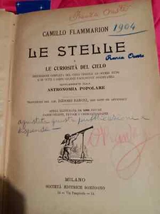 Flammarion LE STELLE Milano Sonzogno ASTRONOMIA POPOLARE - Foto 1 di 1