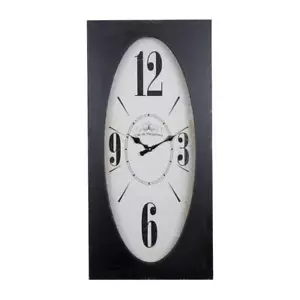 Yosemite Home Decor Wall Clock 31"H x 15" W x 2"D Rectangle in Distressed Brown - Picture 1 of 4