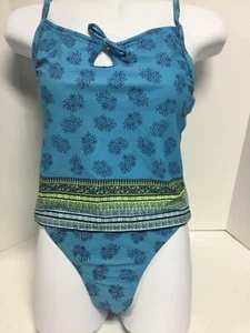 Ladies swim suit 2 piece, blue - Picture 1 of 2