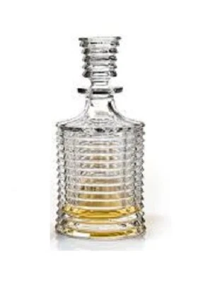 NEW 100% BOHEMIA SKLARNY BLADE CRYSTAL CLEAR LIQUOR,WHISKEY,SCOTCH DECANTER JAR - Image 1 of 4