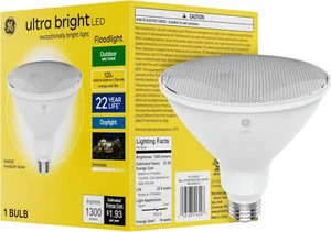 Ultra Bright LED Light Bulb, 120 Watt, PAR38 Outdoor Floodlight, Daylight (1 Pac - Picture 1 of 12