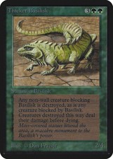 Thicket Basilisk Alpha NM Green Uncommon MAGIC THE GATHERING CARD ABUGames