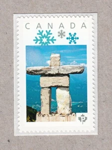 llq. INUKSHUK = STATUA DI ROCCIA = foto francobollo MNH Canada 2016 [p16/05sn1] - Foto 1 di 2