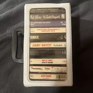 Lot Of 10 Vintage Cassettes In Carrying Case - Picture 1 of 6