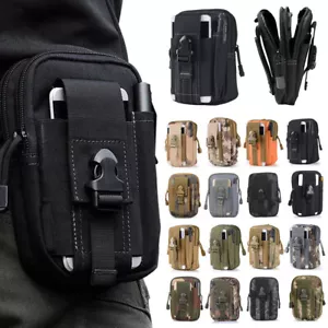 Tactical Molle Pouch EDC Multi-purpose Belt Waist Pack Bag Utility Phone Pocket - Picture 1 of 24