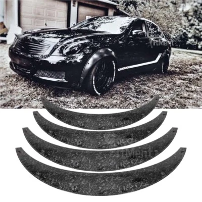 For INFINITI G35 G37 4.5" 4x Fender Flares Extra Wide Wheel Arches Carbon Fiber - Image 1 of 4